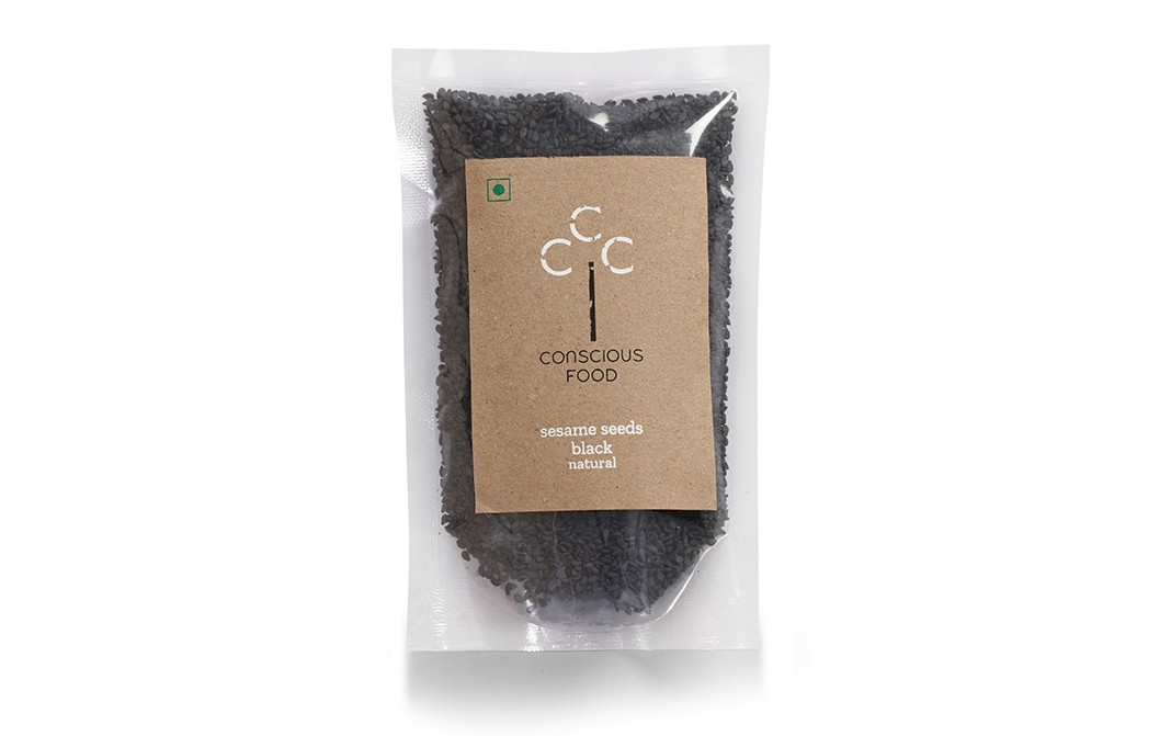 Conscious Food Sesame Seeds Black Natural   Pack  100 grams